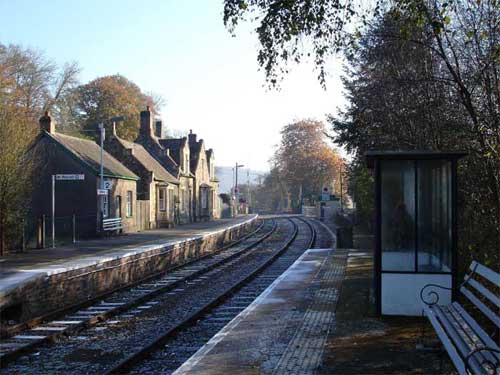 Eggesford station on the Exeter to Barnstaple branch line