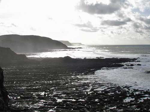 a walk from the harbour to Hartland Point