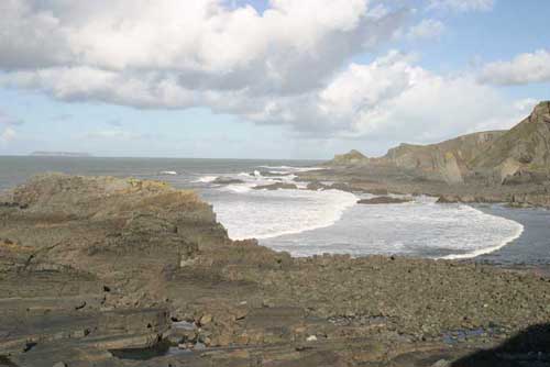 a walk from the harbour to Hartland Point