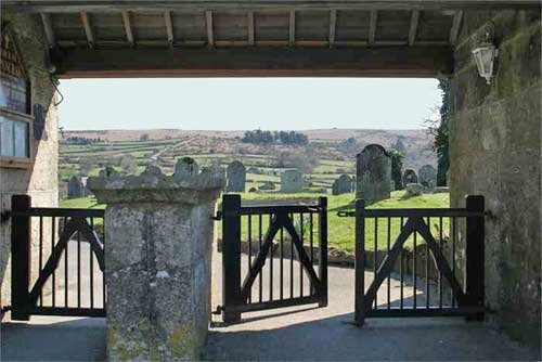 Widdecombe-in-the-Moor church entrance